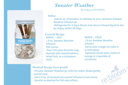 Sweater weather dehydrated infusion kit cocktail mocktail recipe
